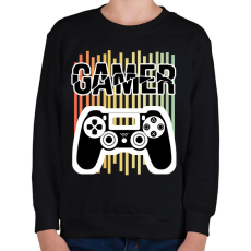 PRINTFASHION Gamer - Gyerek pulóver - Fekete