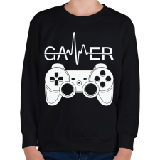 PRINTFASHION gamer - Gyerek pulóver - Fekete gyerek pulóver, kardigán