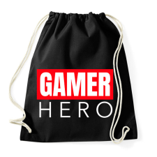 PRINTFASHION GAMER HERO - Sportzsák, Tornazsák - Fekete tornazsák