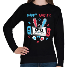 PRINTFASHION Gamer húsvét - Női pulóver - Fekete női pulóver, kardigán