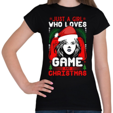 PRINTFASHION Gamer karacsony lanyoknak - Női póló - Fekete
