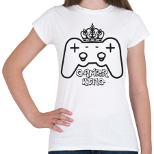 PRINTFASHION Gamer king - Női póló - Fehér női póló