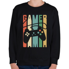 PRINTFASHION Gamer Konzol - Gyerek pulóver - Fekete gyerek pulóver, kardigán