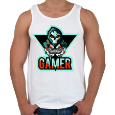 PRINTFASHION Gamer koponya 2 - Férfi atléta - Fehér atléta, trikó