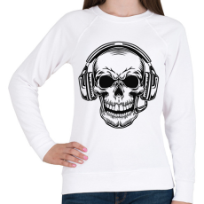 PRINTFASHION gamer koponya - Női pulóver - Fehér