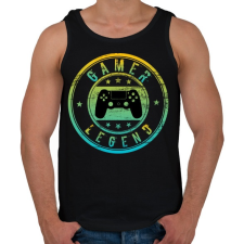 PRINTFASHION Gamer legend - Férfi atléta - Fekete atléta, trikó