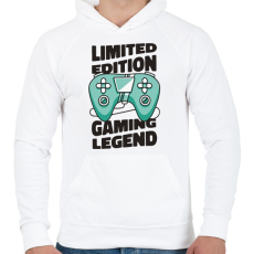 PRINTFASHION Gamer legenda - limited edition - Férfi kapucnis pulóver - Fehér