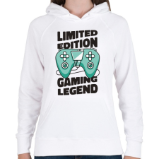 PRINTFASHION Gamer legenda - limited edition - Női kapucnis pulóver - Fehér női pulóver, kardigán
