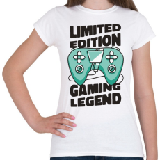PRINTFASHION Gamer legenda - limited edition - Női póló - Fehér
