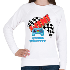 PRINTFASHION Gamer legenda született - Női pulóver - Fehér