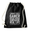PRINTFASHION Gamer life - Sportzsák, Tornazsák - Fekete