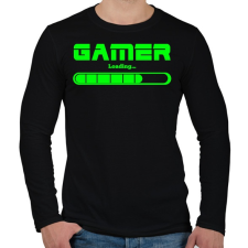 PRINTFASHION Gamer loading.. - Férfi hosszú ujjú póló - Fekete férfi póló