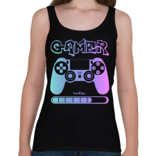 PRINTFASHION Gamer - Női atléta - Fekete női trikó