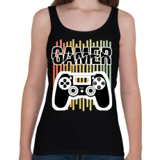 PRINTFASHION Gamer - Női atléta - Fekete