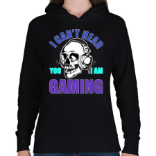 PRINTFASHION Gamer - Női kapucnis pulóver - Fekete női pulóver, kardigán