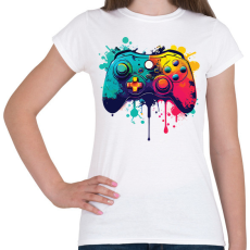 PRINTFASHION gamer - Női póló - Fehér