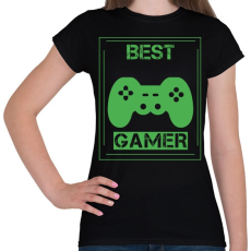 PRINTFASHION Gamer  - Női póló - Fekete