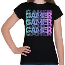 PRINTFASHION Gamer - Női póló - Fekete női póló