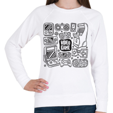 PRINTFASHION gamer - Női pulóver - Fehér