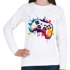 PRINTFASHION gamer - Női pulóver - Fehér