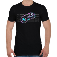 PRINTFASHION Gamer ON 2 - Férfi póló - Fekete