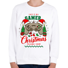PRINTFASHION Gamer pajama (2) - Gyerek pulóver - Fehér