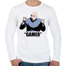 PRINTFASHION Gamer póló - Dr. Genya - Férfi hosszú ujjú póló - Fehér férfi póló