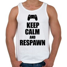 PRINTFASHION Gamer respawn - Férfi atléta - Fehér atléta, trikó