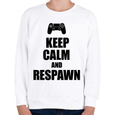 PRINTFASHION Gamer respawn - Gyerek pulóver - Fehér gyerek pulóver, kardigán