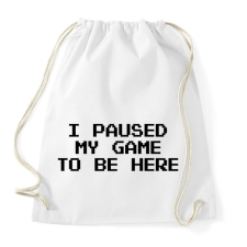 PRINTFASHION Gamer - Sportzsák, Tornazsák - Fehér tornazsák