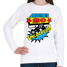 PRINTFASHION Gamer szülinap (egyedi évszámmal rendelhető) - Női pulóver - Fehér