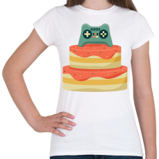 PRINTFASHION Gamer szülinap - Női póló - Fehér