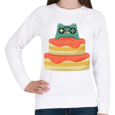 PRINTFASHION Gamer szülinap - Női pulóver - Fehér