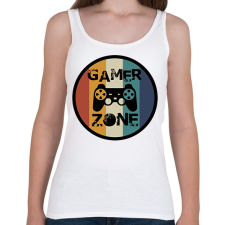 PRINTFASHION Gamer zone2 - Női atléta - Fehér női trikó