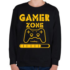 PRINTFASHION Gamer zone - Gyerek pulóver - Fekete gyerek pulóver, kardigán