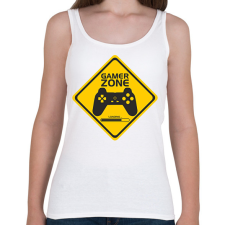 PRINTFASHION Gamer Zone - Női atléta - Fehér női trikó
