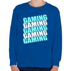 PRINTFASHION Gaming - Gyerek pulóver - Királykék