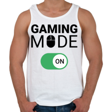PRINTFASHION Gaming mode on! - Férfi atléta - Fehér atléta, trikó