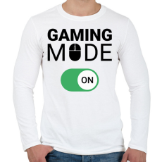 PRINTFASHION Gaming mode on! - Férfi hosszú ujjú póló - Fehér