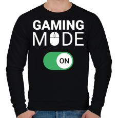 PRINTFASHION Gaming mode on! - Férfi pulóver - Fekete