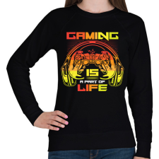 PRINTFASHION gaming - Női pulóver - Fekete női pulóver, kardigán