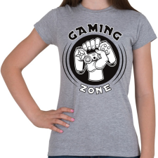 PRINTFASHION Gaming zone - Női póló - Sport szürke női póló