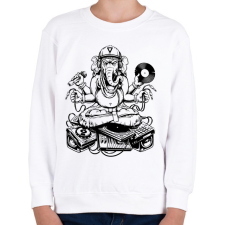 PRINTFASHION ganesha dj - Gyerek pulóver - Fehér gyerek pulóver, kardigán