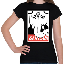PRINTFASHION Ganesha - Női póló - Fekete női póló