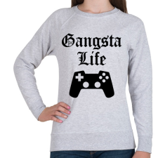PRINTFASHION Gangsta Life - Női pulóver - Sport szürke női pulóver, kardigán