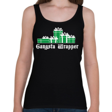 PRINTFASHION Gangsta wrapper - Női atléta - Fekete