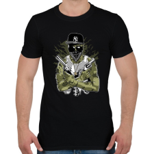 PRINTFASHION Gangsta Zombie - Férfi póló - Fekete férfi póló