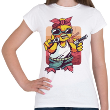 PRINTFASHION Gangster Canary_Rajztábla 1 - Női póló - Fehér női póló