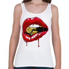 PRINTFASHION Gangster lips - Női atléta - Fehér