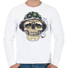 PRINTFASHION Ganjaman - Férfi pulóver - Fehér férfi pulóver, kardigán